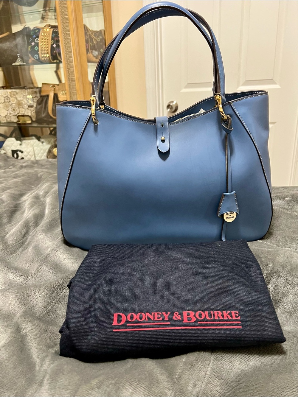 Dooney & Bourke Camilla Steel Blue HTF COLOR